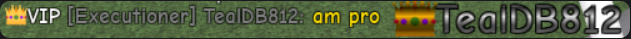 In-game chat tag showing the VIP crown next to the Executioner reputation title